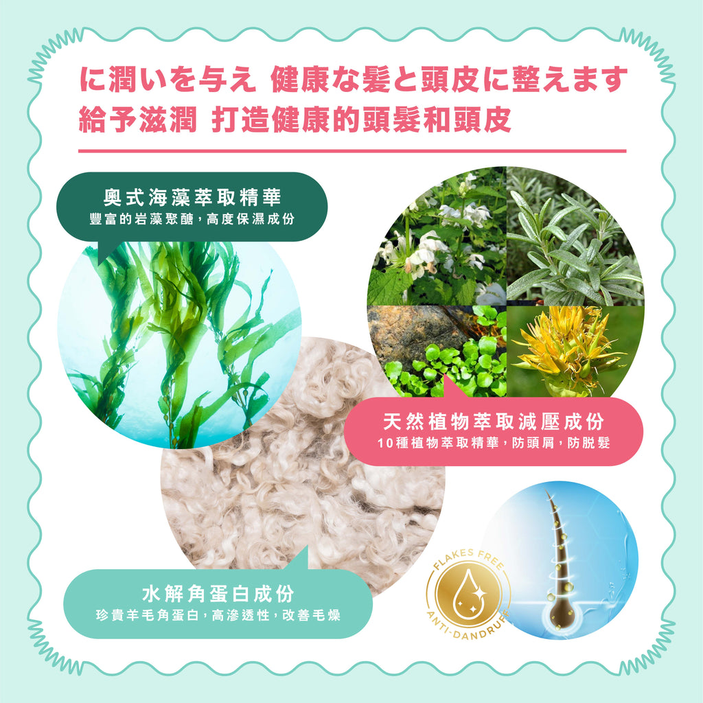 Aura Lumina Seaweed Shampoo 日本光環海藻洗髮露 無需護髮素