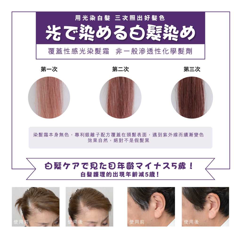 Aura Lumina Magic SR 光環陽光染髮霜 SR體驗裝 專利銀離子配方 感光染髮 免沖洗 防敏
